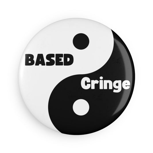 Based/Cringe Funny Yin Yang Magnet