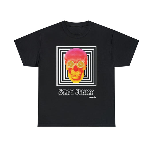 Groovy Skull "Stay Funky" Unisex Graphic T-Shirt
