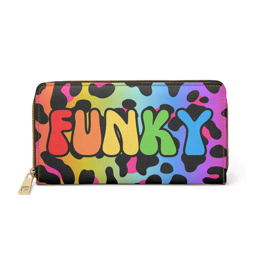 Funky Rainbow Zipper Wallet
