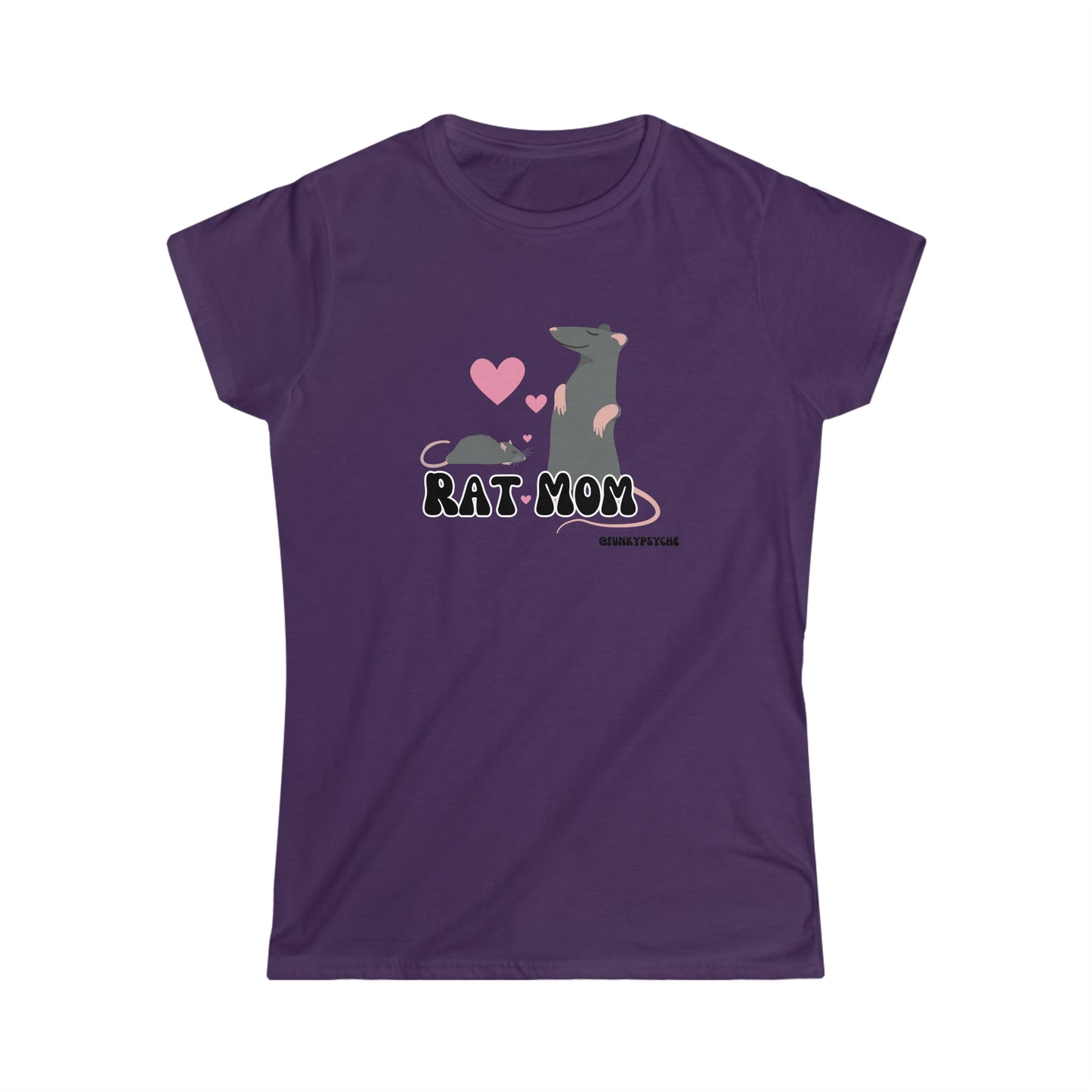 Rat Mom Women's Softstyle Tee For Rat Lovers