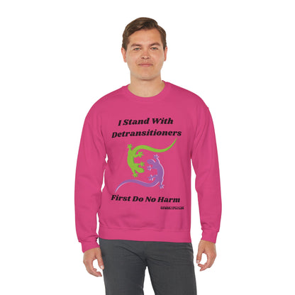 I Stand With Detransitioners, First Do No Harm Unisex Sweatshirt